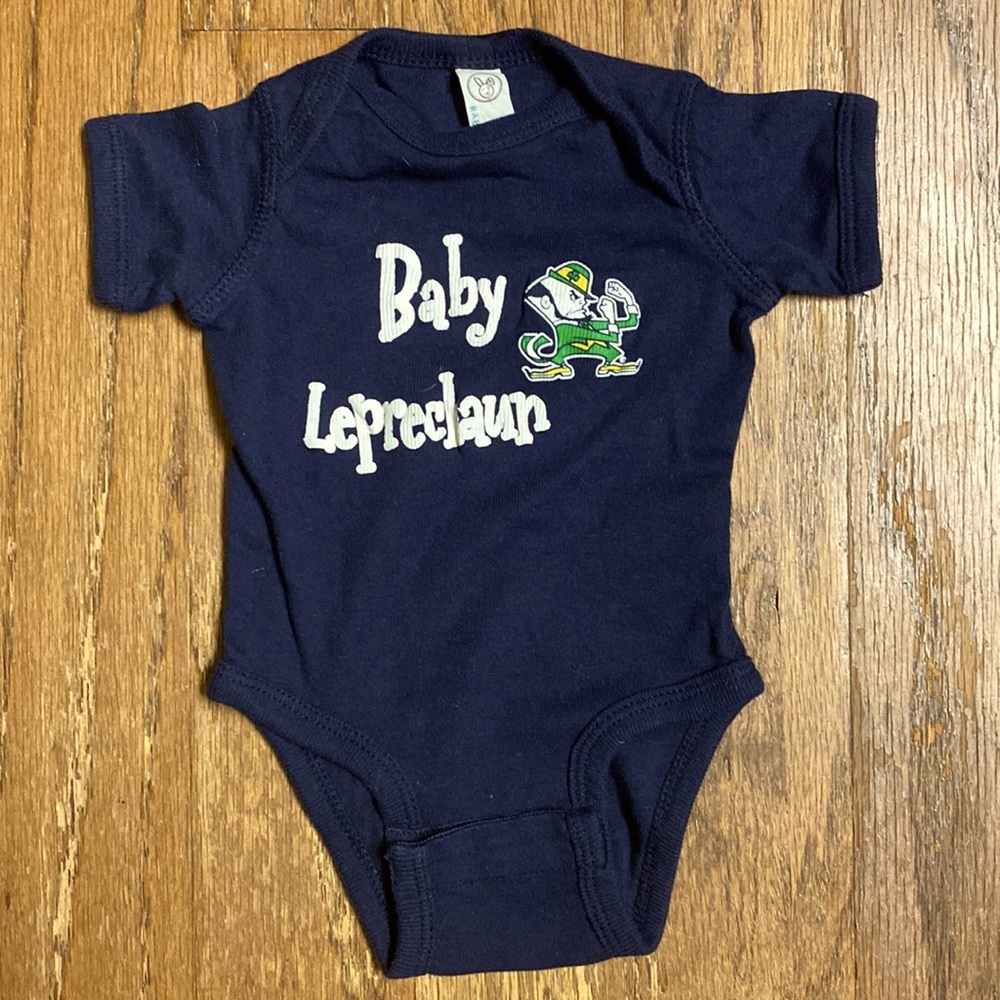 Newborn Notre Dame onesie